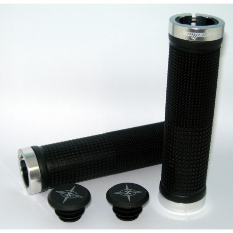 CAMPABROS Manopole DH Assault Nere con Anelli Silver CAMPABROS MP25NS
