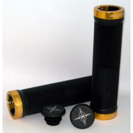 CAMPABROS Manopole DH Assault Nere con Anelli Oro