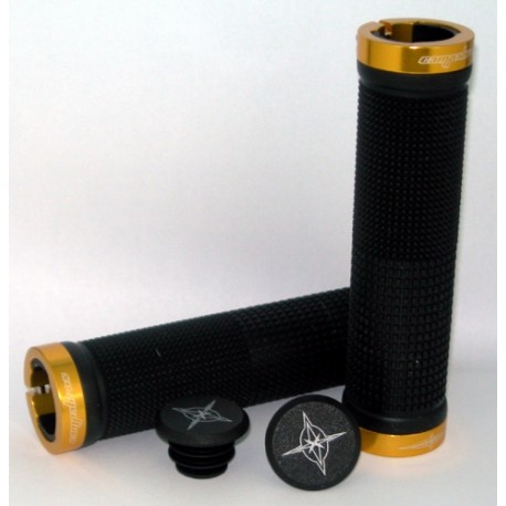 CAMPABROS Manopole DH Assault Nere con Anelli Oro CAMPABROS MP25NO