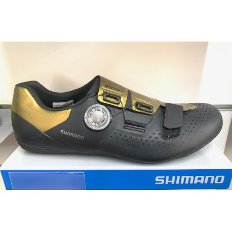 SHIMANO Scarpa Strada SH-RC500SL Black/Gold Shimano ESHRC500MCL17S