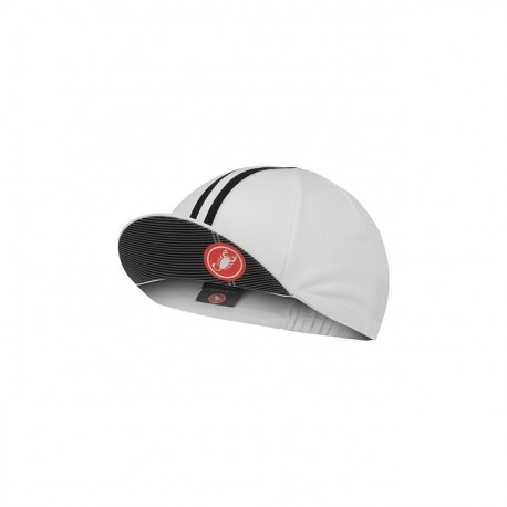 CASTELLI Rosso Corsa Cycling Cap White Castelli 4519038-101
