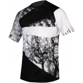 ENDURA Maglia SingleTrack Dots Bianco/Nero