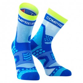 COMPRESSPORT V2.1 Run Ultralight Light Blue Calzino Compression