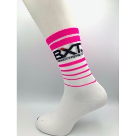 BXT Calzino Donna Bianco/Fuxia