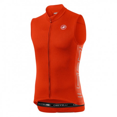 CASTELLI Maglia Entrata V Sleeveless Fiery Red Castelli 4520020-656