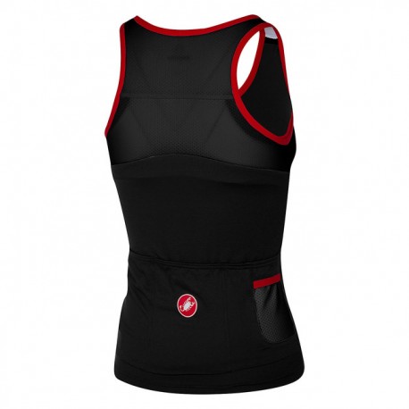 CASTELLI Solare Top Womans Black/Red Castelli 4517064-231