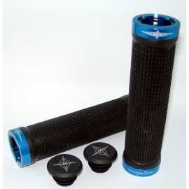 CAMPABROS Coppia Manopole DH Assault Nere con Anelli Blu CAMPABROS MP25NB