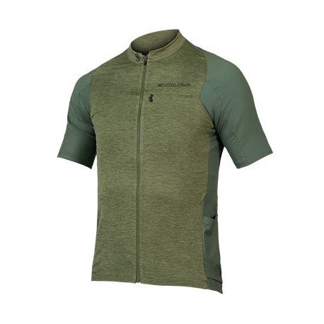 ENDURA Maglia Gravel GV500 Reiver Manica Corta Olive Green Endura E5085GO