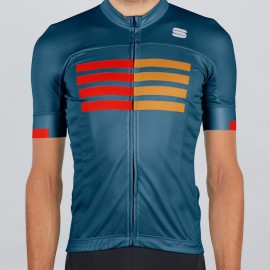 SPORTFUL Maglia Wire Blue Twilight Fire Red Gold