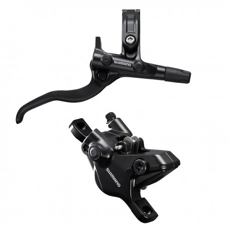 SHIMANO Kit Freno Disco Posteriore Deore BL-M4100 + BR-MT410 2 Pistoni Nero Shimano EMT4101JRRXRA170