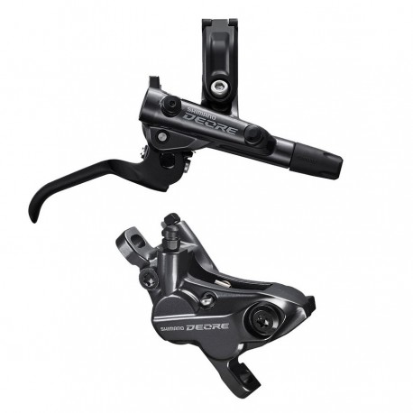 SHIMANO Kit Freno Disco Posteriore Deore BL-M6100 + BR-M6120 4 Pistoni Shimano EM61201JRRXRA170