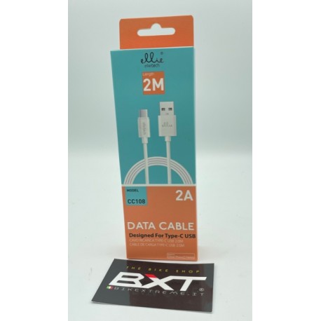 ELLIETECH Cavo Type-C USB 2A Bianco 2 Metri 722640