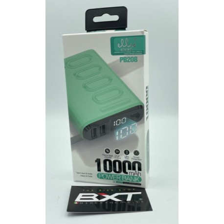 ELLIETECH Power Bank 10000mAh con Display Colore Verde 022818