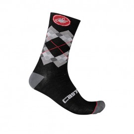 CASTELLI Calza Rombo 18 Black Dark/Gray/Red