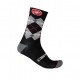 CASTELLI Calza Rombo 18 Black Dark/Gray/Red Castelli 4521554-010