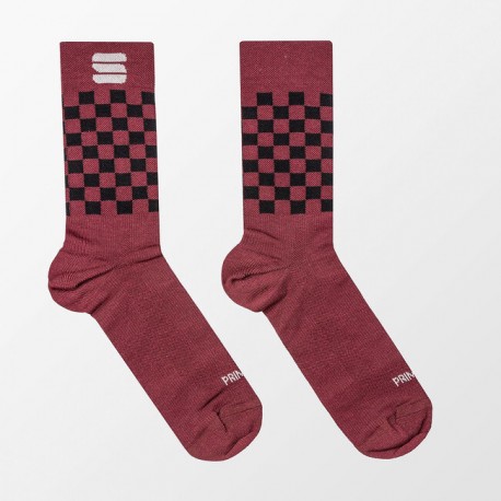 SPORTFUL Calza Checkmate Winter Red Wine/Black Sportful 1121543-605