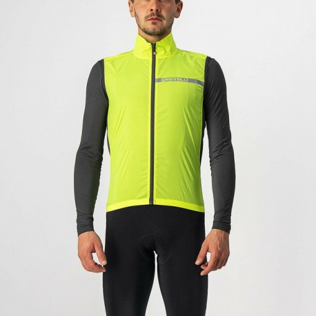 CASTELLI Gilet Squadra Stretch Yellow Fluo Castelli 4521512-032