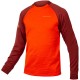 ENDURA Maglia SingleTrack Fleece Rosso Paprika Endura E9155PA