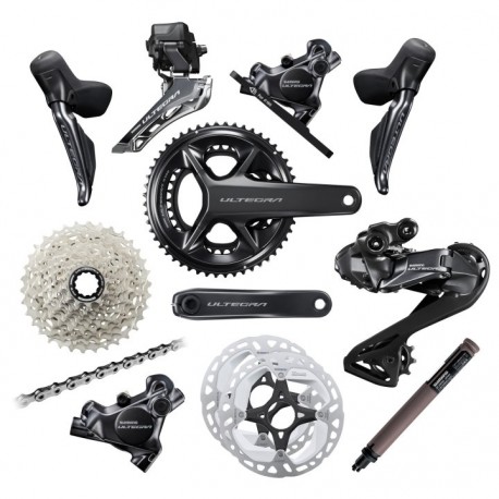 SHIMANO Gruppo Completo Ultegra R8100 Disk 2x12v Shimano GRPULTR8100