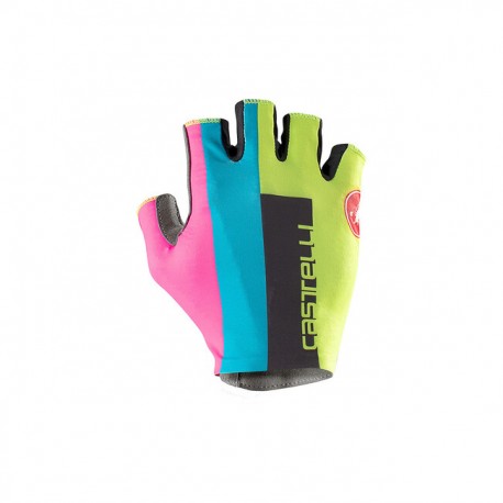 CASTELLI Guanti Competizione 2 Electric Lime/Black-Blue-Magenta Castelli 4522036-383