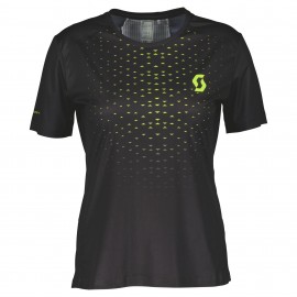 SCOTT Maglia Donna Running Maniche Corte Black/Yellow