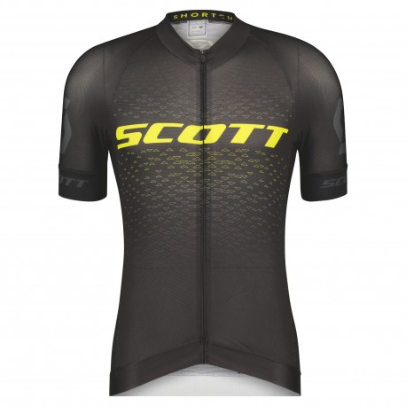 SCOTT Maglia RC Pro Manica Corta Black/Sulphur Yellow Scott 288686-5024