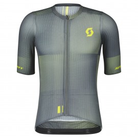 SCOTT Maglia RC Ultimate SL Manica Corta Dark Grey/Sulphur Yellow