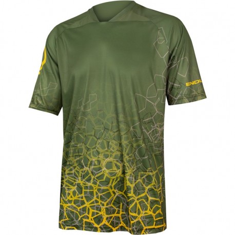 ENDURA Maglia SingleTrack Print LTD Olive Green Endura E3220GO