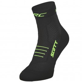 SCOTT Calzino RC Running Quarter Black/Safety Yellow