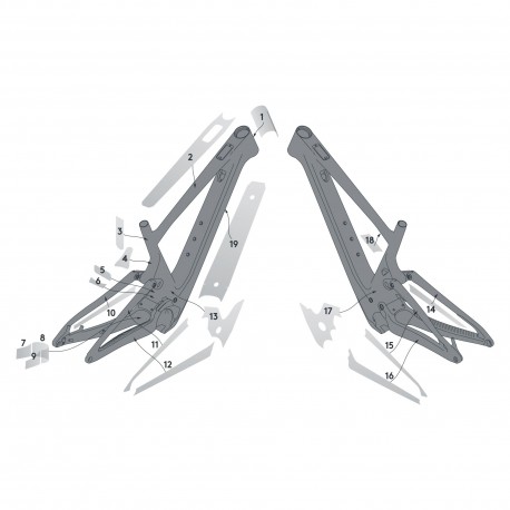 SYNCROS Kit Protezione Telaio Lumen eRide Clear Gloss Syncros 296622-7203222