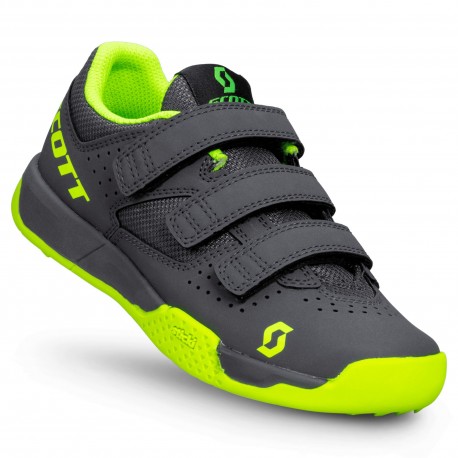 SCOTT Scarpe MTB AR Kids Strap Grey/Neon Green Scott 270604-5736