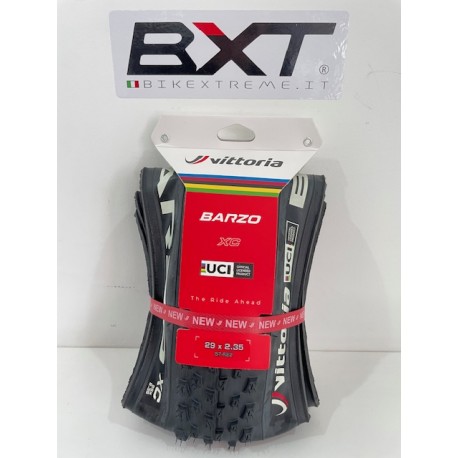 VITTORIA Barzo 29x2.35 XC TLR 1C Nylon Pieghevole 60 TPI, Nero UCI Vittoria 11A00560