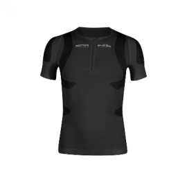 SPRING Revolution Maglia Tecnica Zip con Tasche Nero