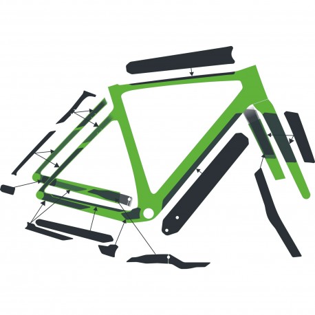 SYNCROS Kit Protezione Telaio Addict Gravel Trasparente Lucido Syncros 288362-7203222