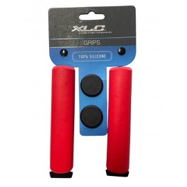 XLC Manopole Silicone Rosso 130mm