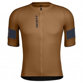 SCOTT Maglia Endurance Pro Bread Brown/Dark Blue