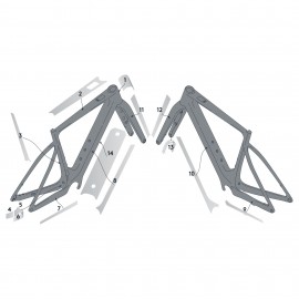 SYNCROS Kit Protezione Telaio SCOTT Solace eRide Clear Lucido