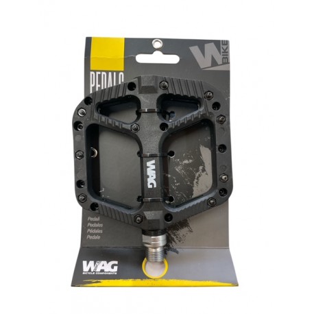 WAG Pedali Flat Nylon Asse Cr-Mo Nero WAG 421534101