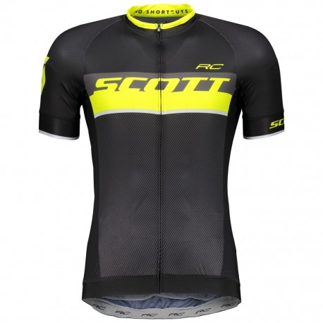 SCOTT Maglia RC Pro s/sl Black/Sulphur Yellow Scott 264821-5024